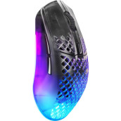 Гейминг мишка SteelSeries - Aerox 3 WL Gen 2, оптична, безжична, Shadow